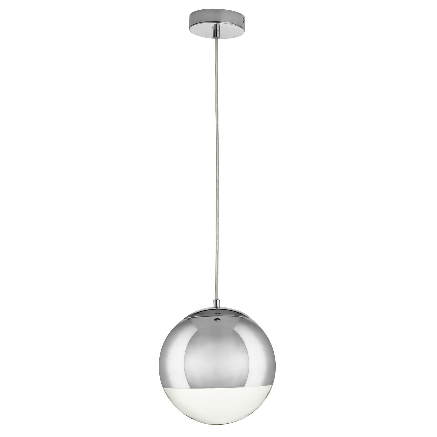 Lampa stylowa wisząca nowoczesna FLASH S CHROM KULA MP1238-200 chrome - Step Into Design - obrazek 2