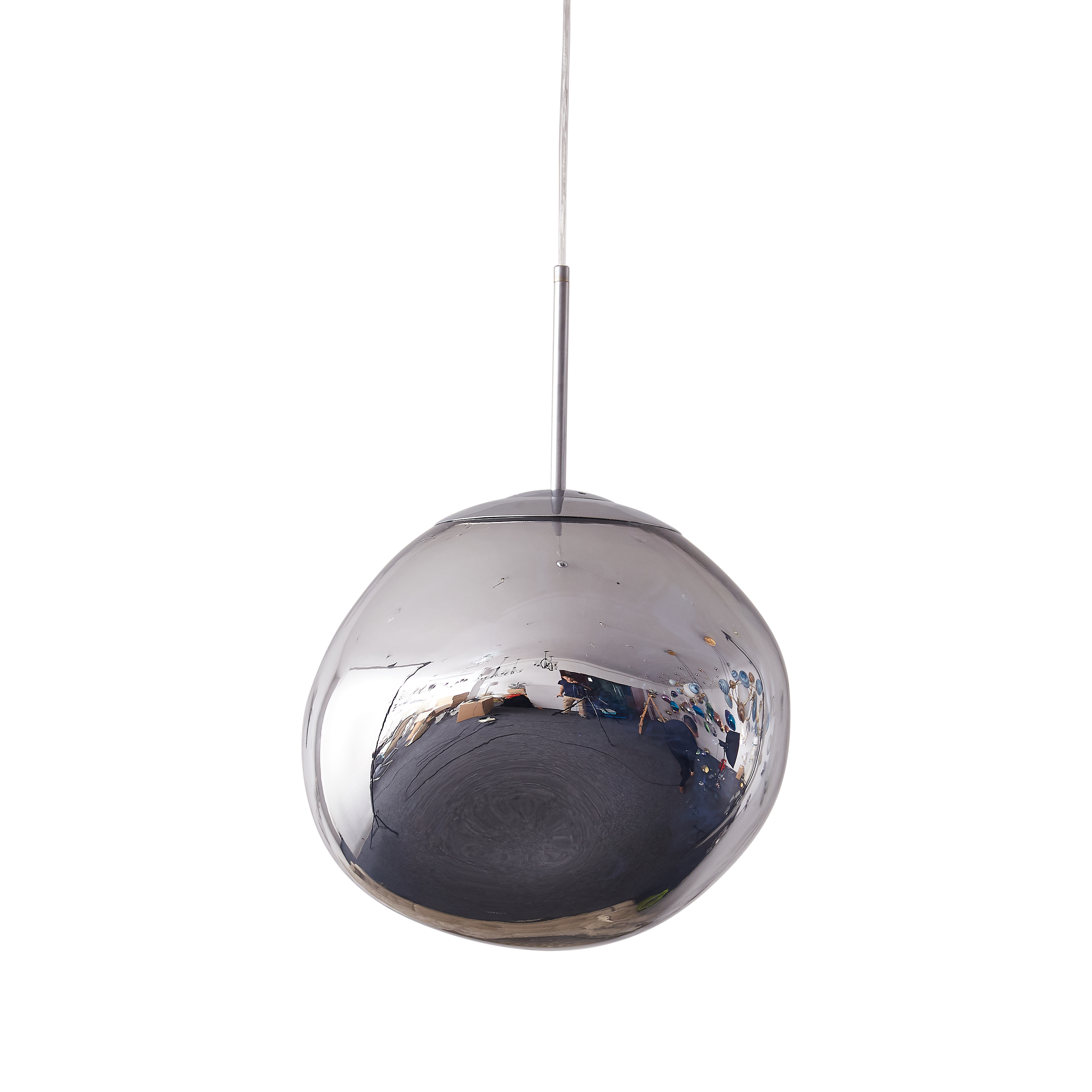 Lampa wisząca GLAM L srebrna 38 cm MP-1239-380 chrome - Step Into Design - obrazek 11