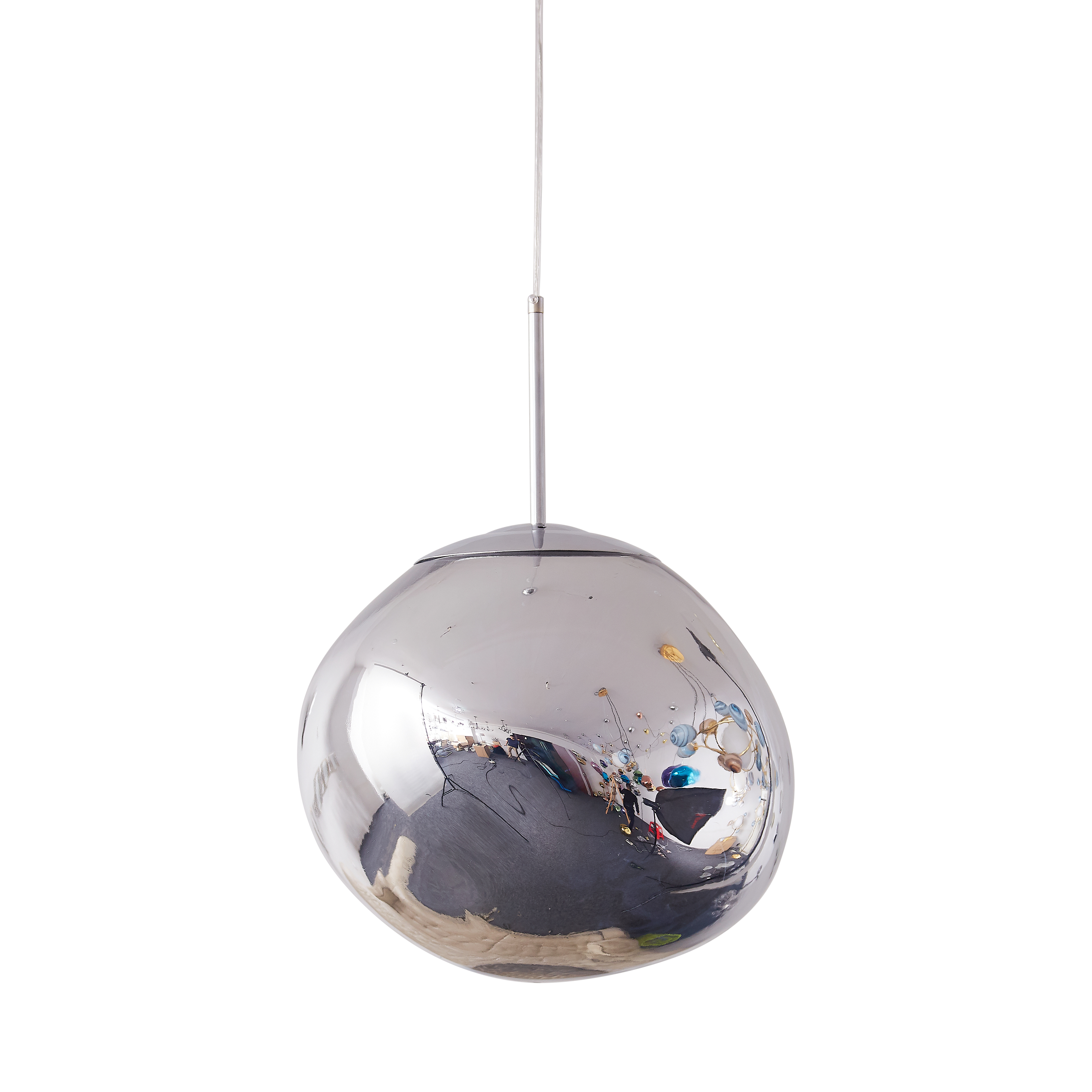 Lampa wisząca GLAM L srebrna 38 cm MP-1239-380 chrome - Step Into Design - obrazek 12