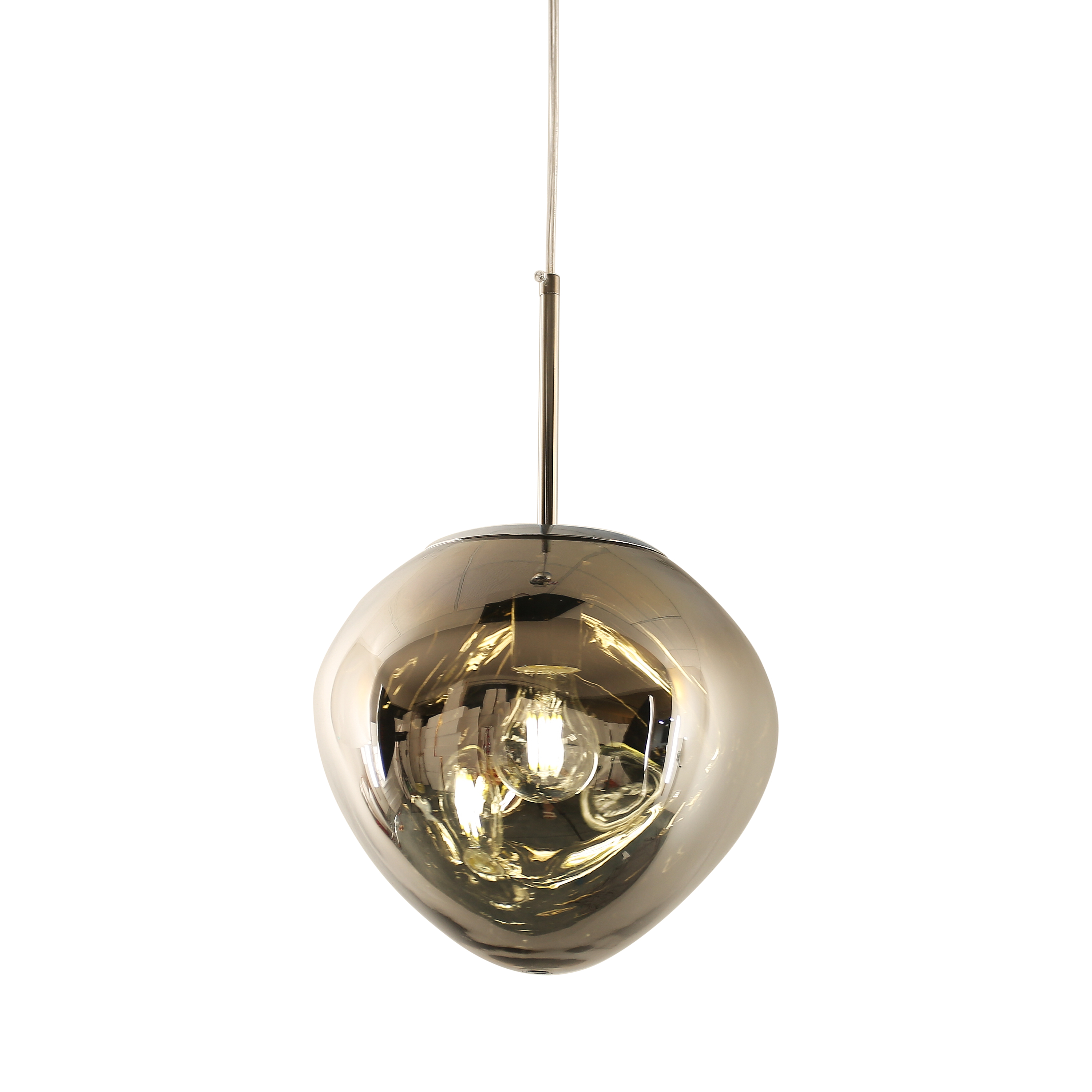 Lampa wisząca GLAM L srebrna 38 cm MP-1239-380 chrome - Step Into Design - obrazek 4