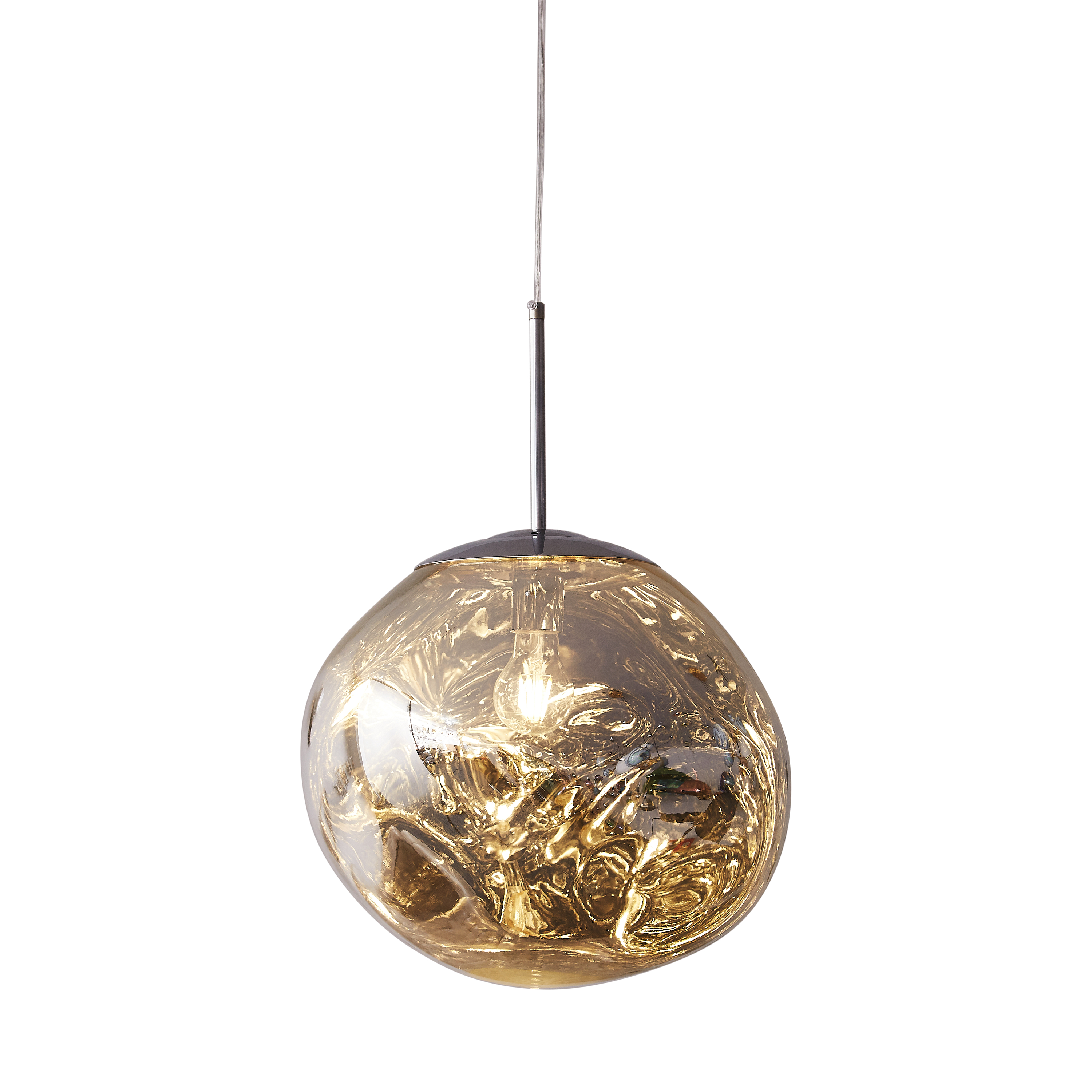 Lampa wisząca GLAM L srebrna 38 cm MP-1239-380 chrome - Step Into Design - obrazek 5