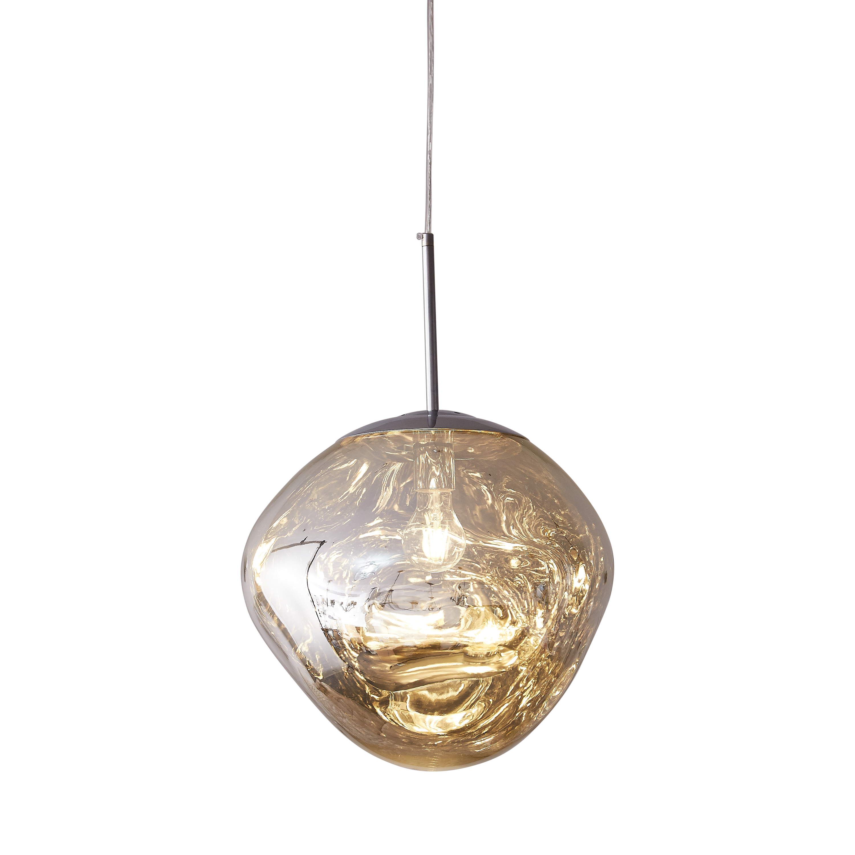 Lampa wisząca GLAM L srebrna 38 cm MP-1239-380 chrome - Step Into Design - obrazek 6