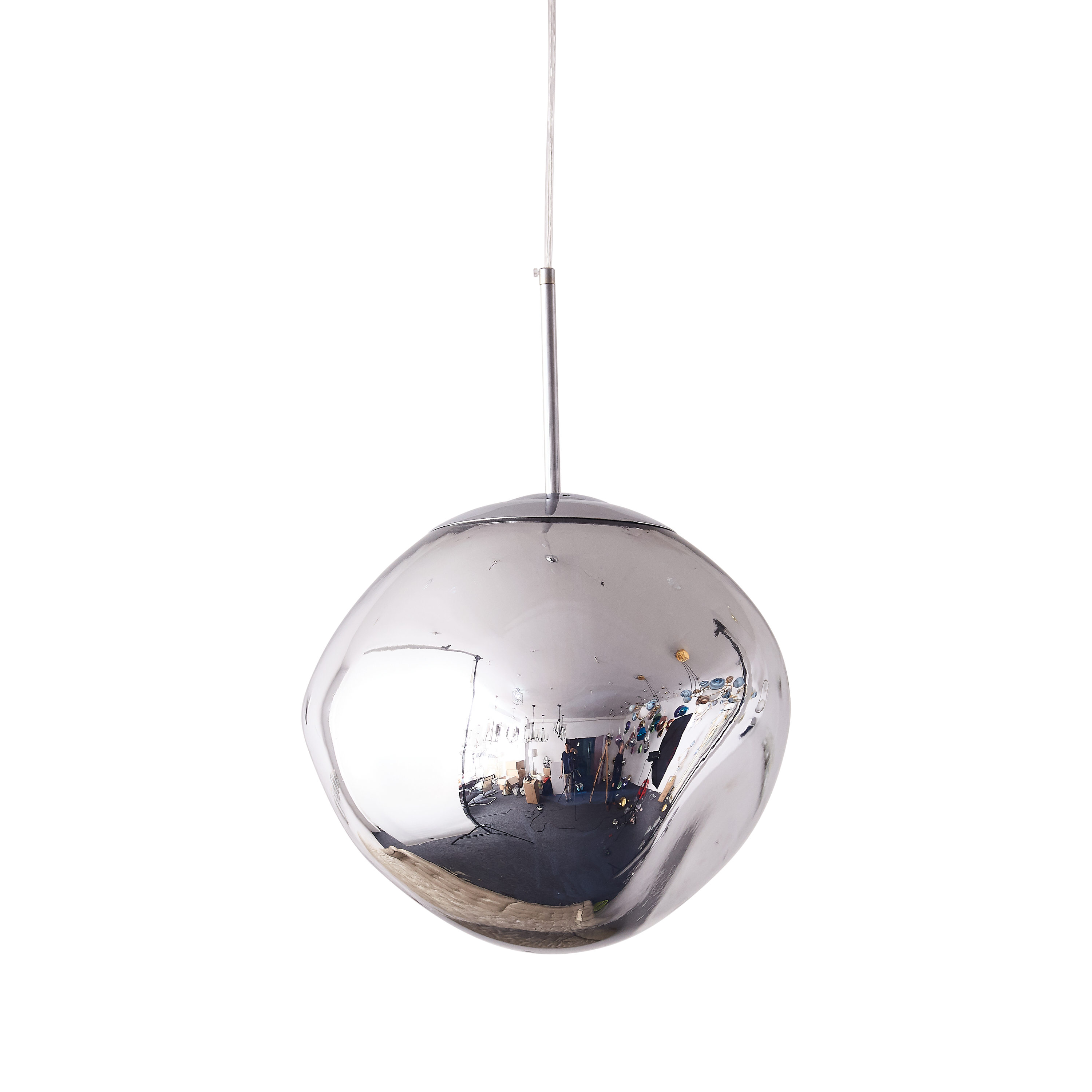 Lampa wisząca GLAM L srebrna 38 cm MP-1239-380 chrome - Step Into Design - obrazek 8