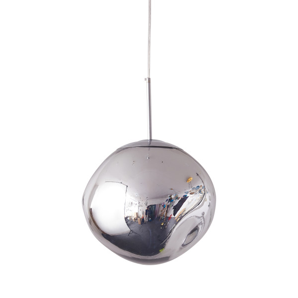 Lampa wisząca GLAM M srebrna 28 cm  MP-1239-280 chrome - Step Into Design