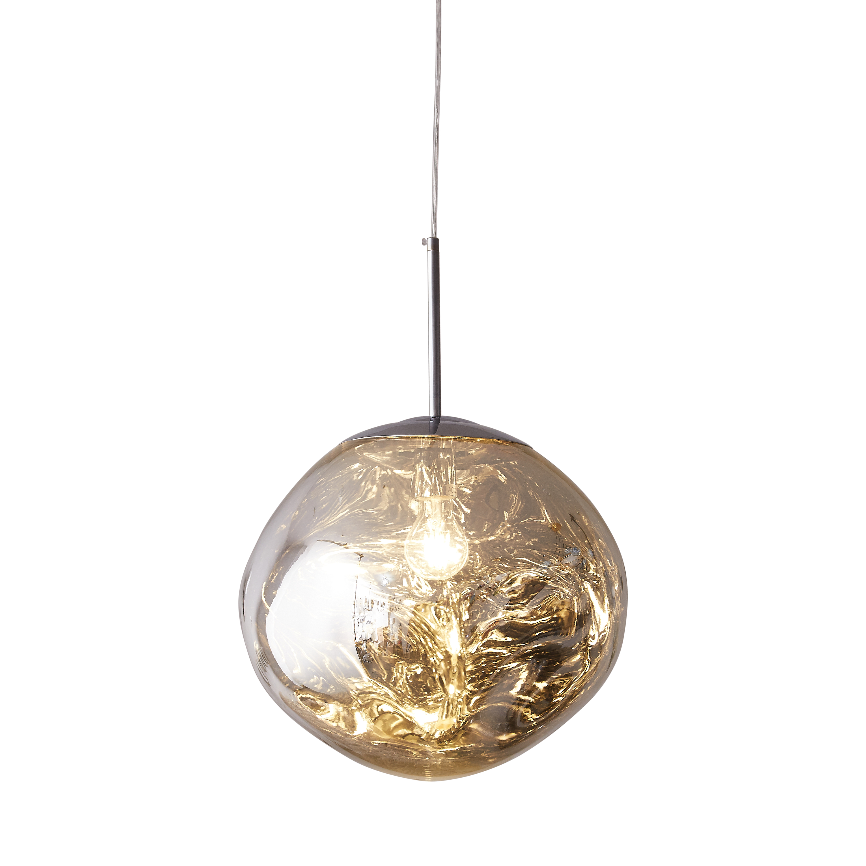 Lampa wisząca GLAM M srebrna 28 cm MP-1239-280 chrome - Step Into Design - obrazek 6