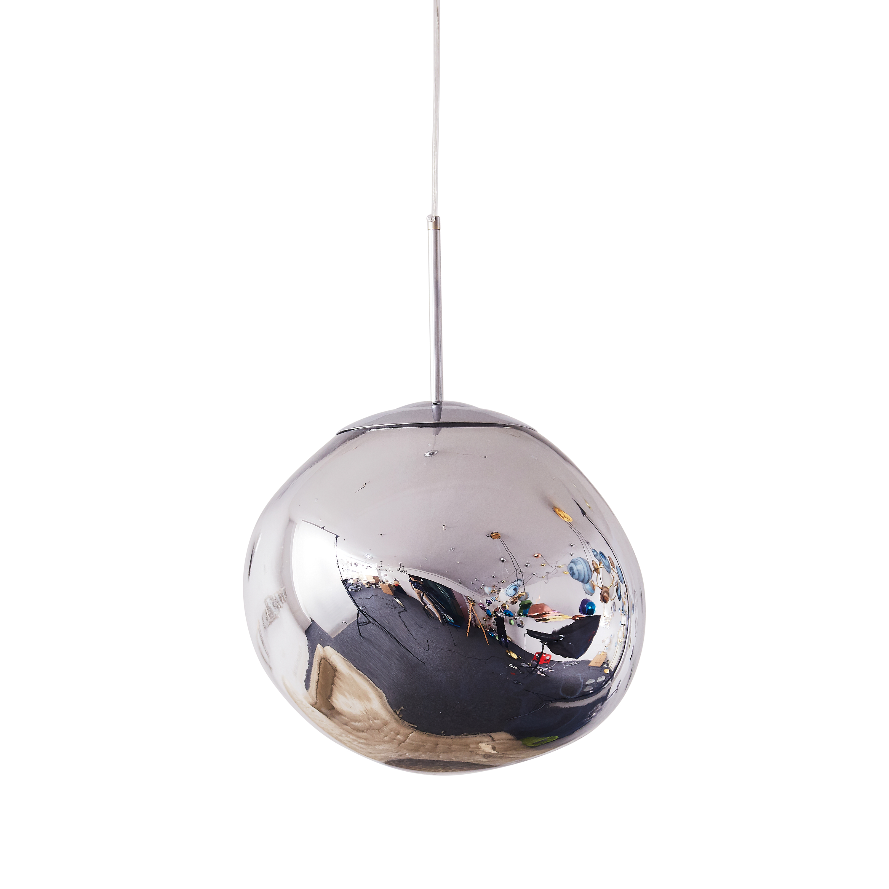 Lampa wisząca GLAM M srebrna 28 cm MP-1239-280 chrome - Step Into Design - obrazek 9