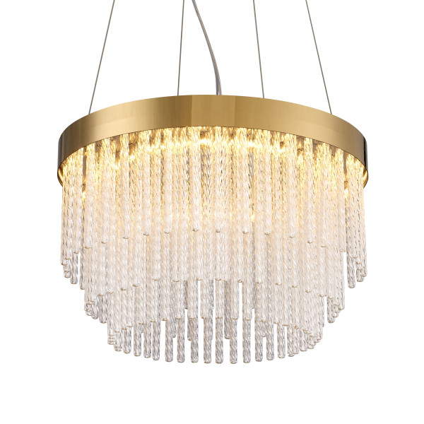 Lampa wisząca GLORIA LED kryształowa złota 40 cm  ST-DL8510 - Step Into Design