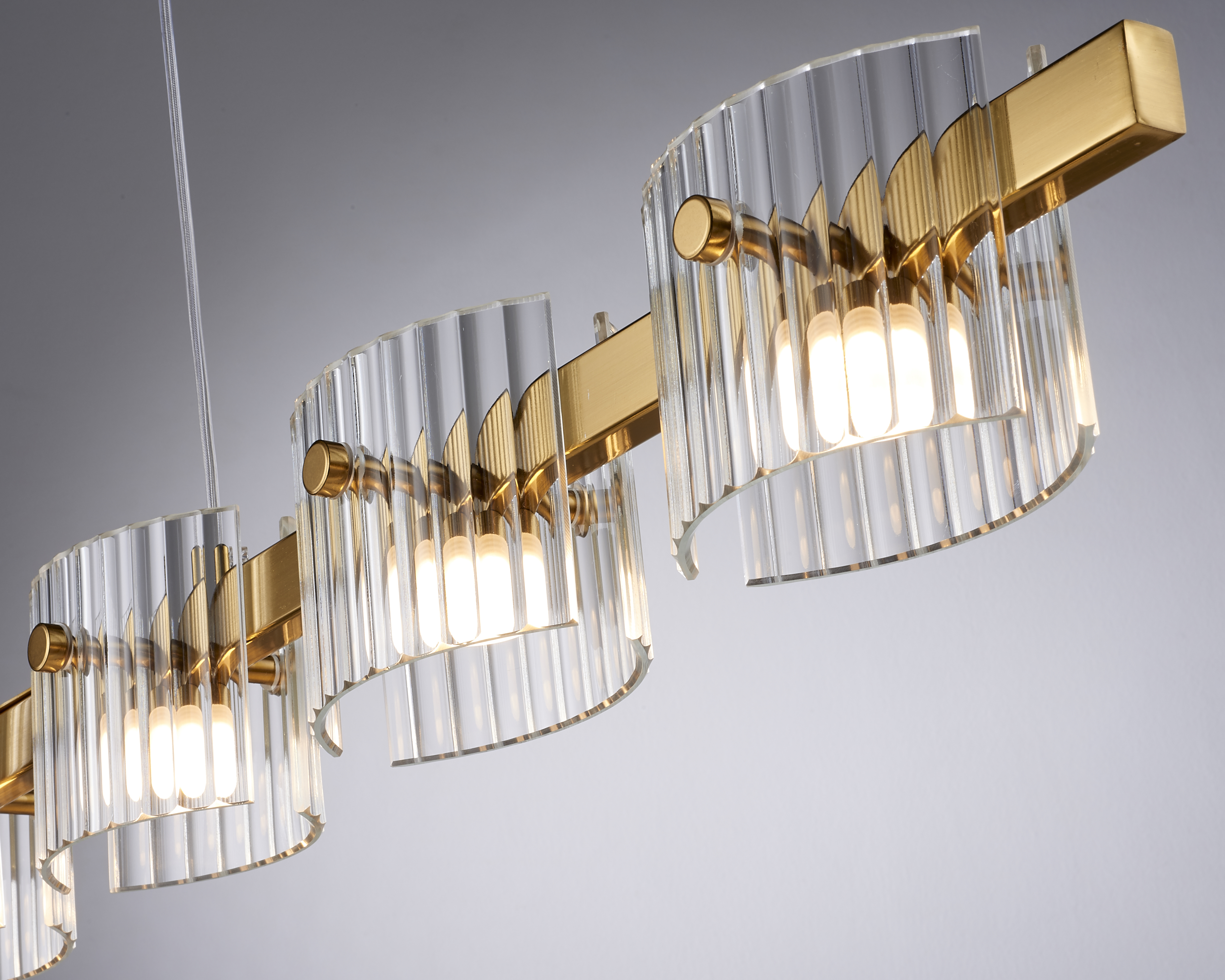 Lampa wisząca LED BACCIO złota 120 cm - nowoczesna lampa nad stół i wyspę ST-DL8520 - Step into Design - obrazek 5