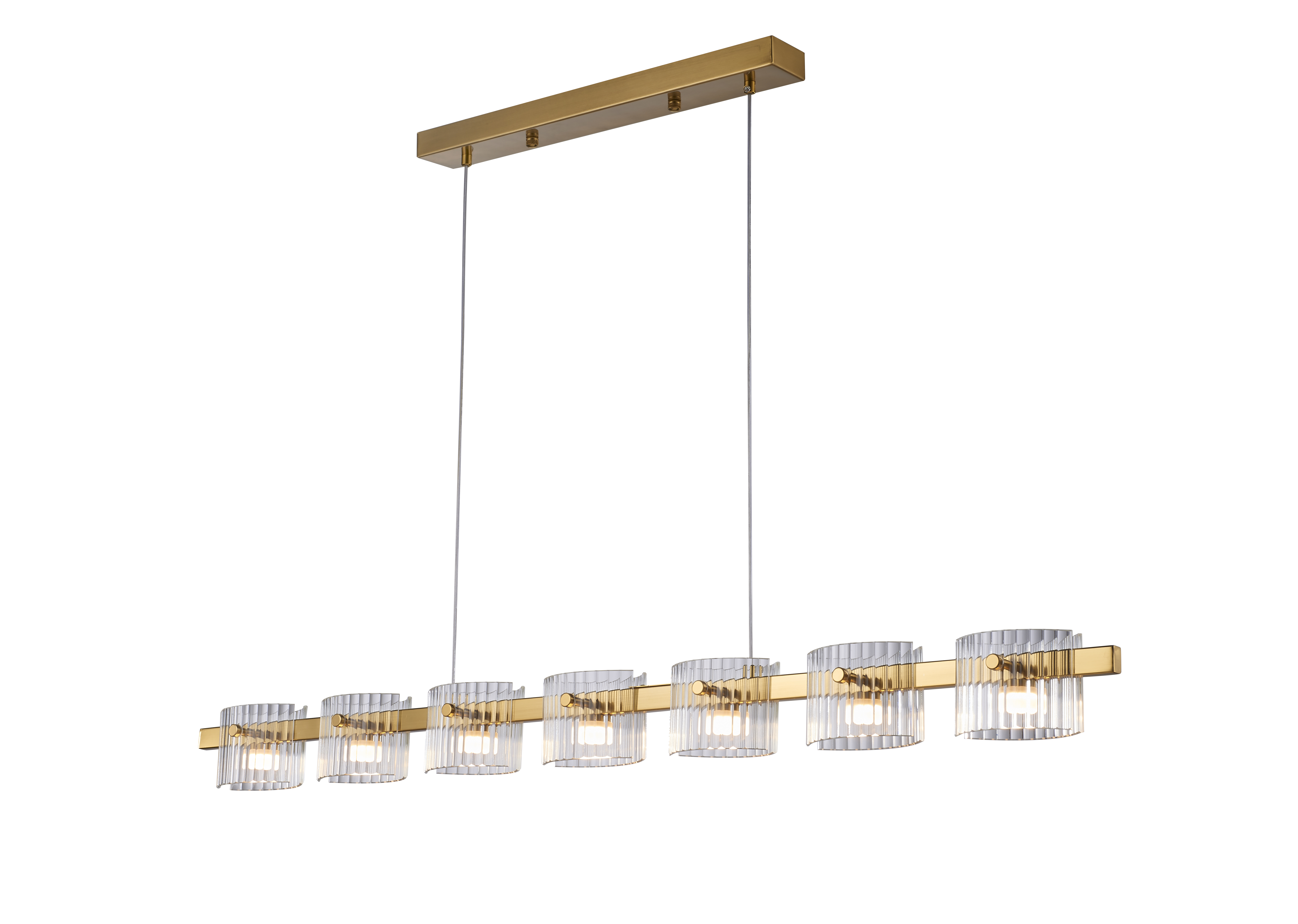 Lampa wisząca LED BACCIO złota 120 cm - nowoczesna lampa nad stół i wyspę ST-DL8520 - Step into Design - obrazek 6