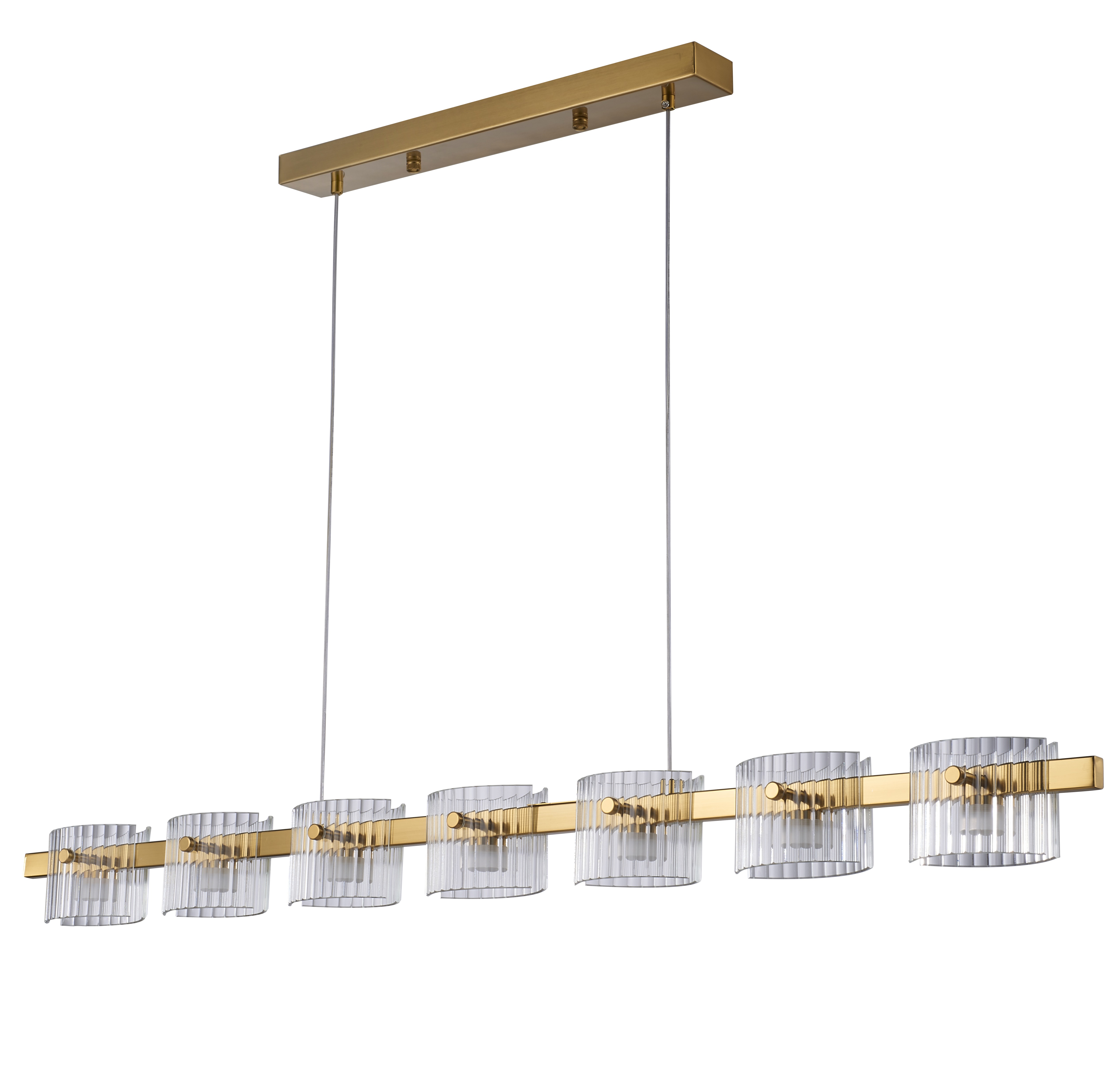 Lampa wisząca LED BACCIO złota 120 cm - nowoczesna lampa nad stół i wyspę ST-DL8520 - Step into Design - obrazek 4