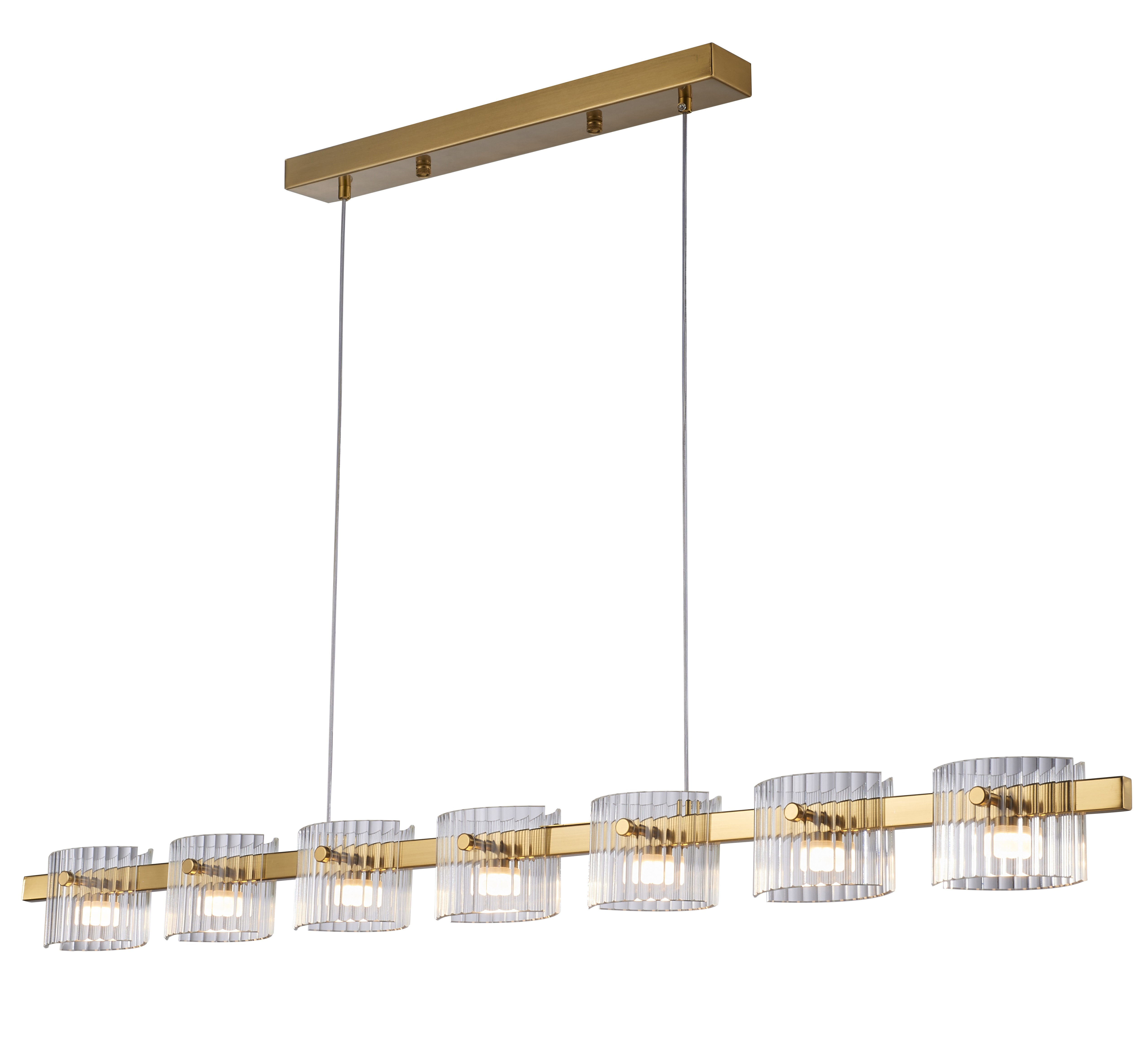 Lampa wisząca LED BACCIO złota 120 cm - nowoczesna lampa nad stół i wyspę ST-DL8520 - Step into Design