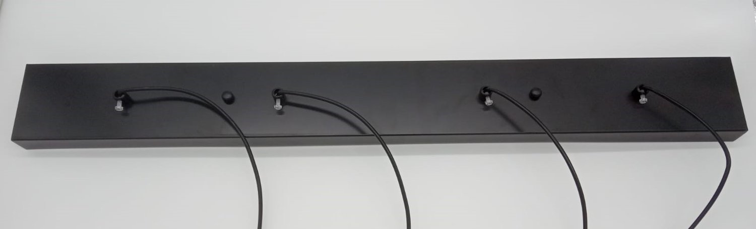 Lampa stylowa wisząca LINEA-4 LONG czarna XT068-4P - Step Into Design - obrazek 7