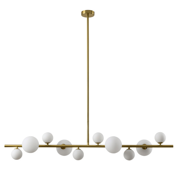 Lampa wisząca nowoczesna MILKY DROP szczotkowany złoty MP0097-10 - Step Into Design