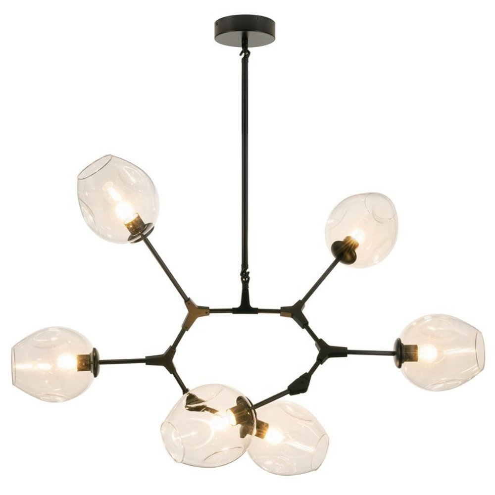 Lampa designerska wisząca MODERN ORCHID-6 ST-1232-6 black transparent - Step Into Design - obrazek 3