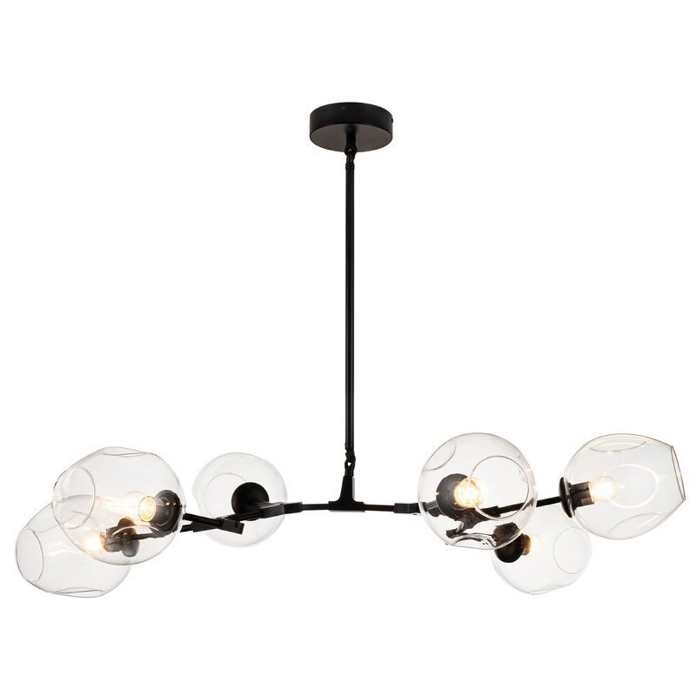 Lampa designerska wisząca MODERN ORCHID-6 ST-1232-6 black transparent - Step Into Design