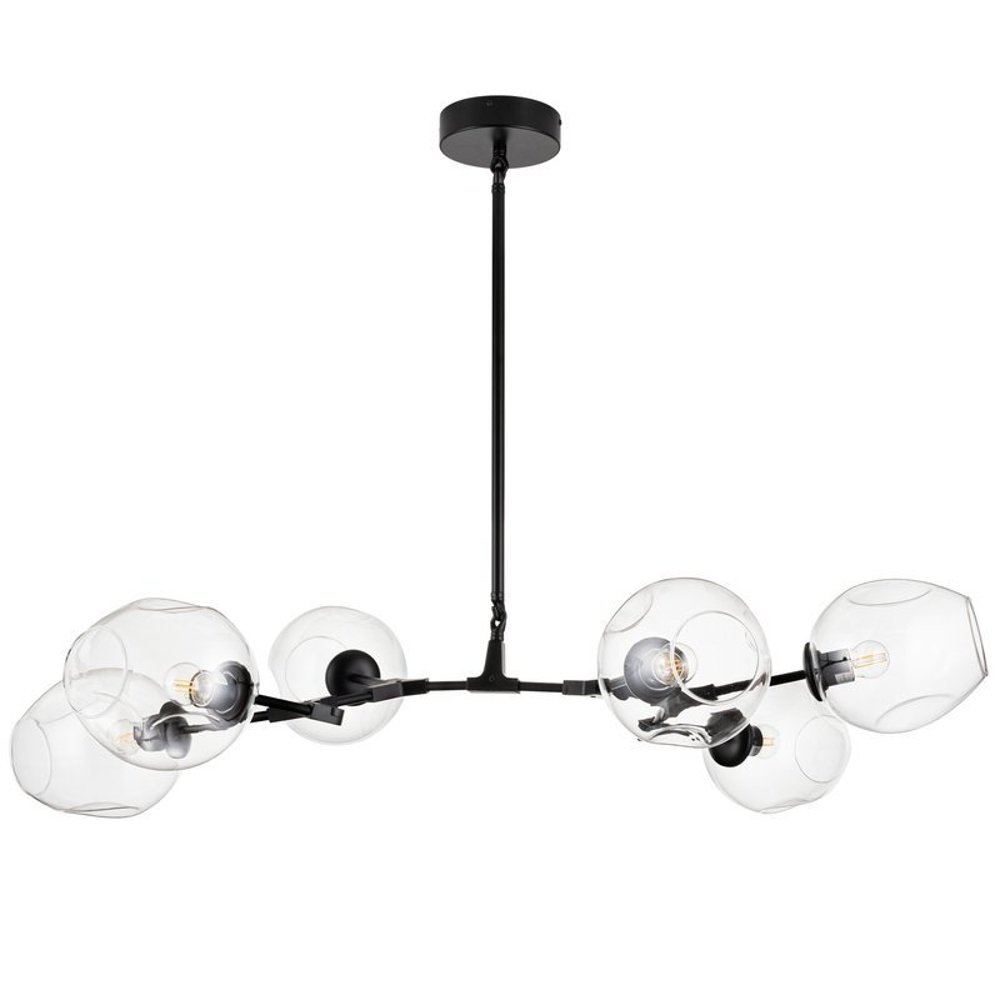 Lampa designerska wisząca MODERN ORCHID-6 ST-1232-6 black transparent - Step Into Design - obrazek 4