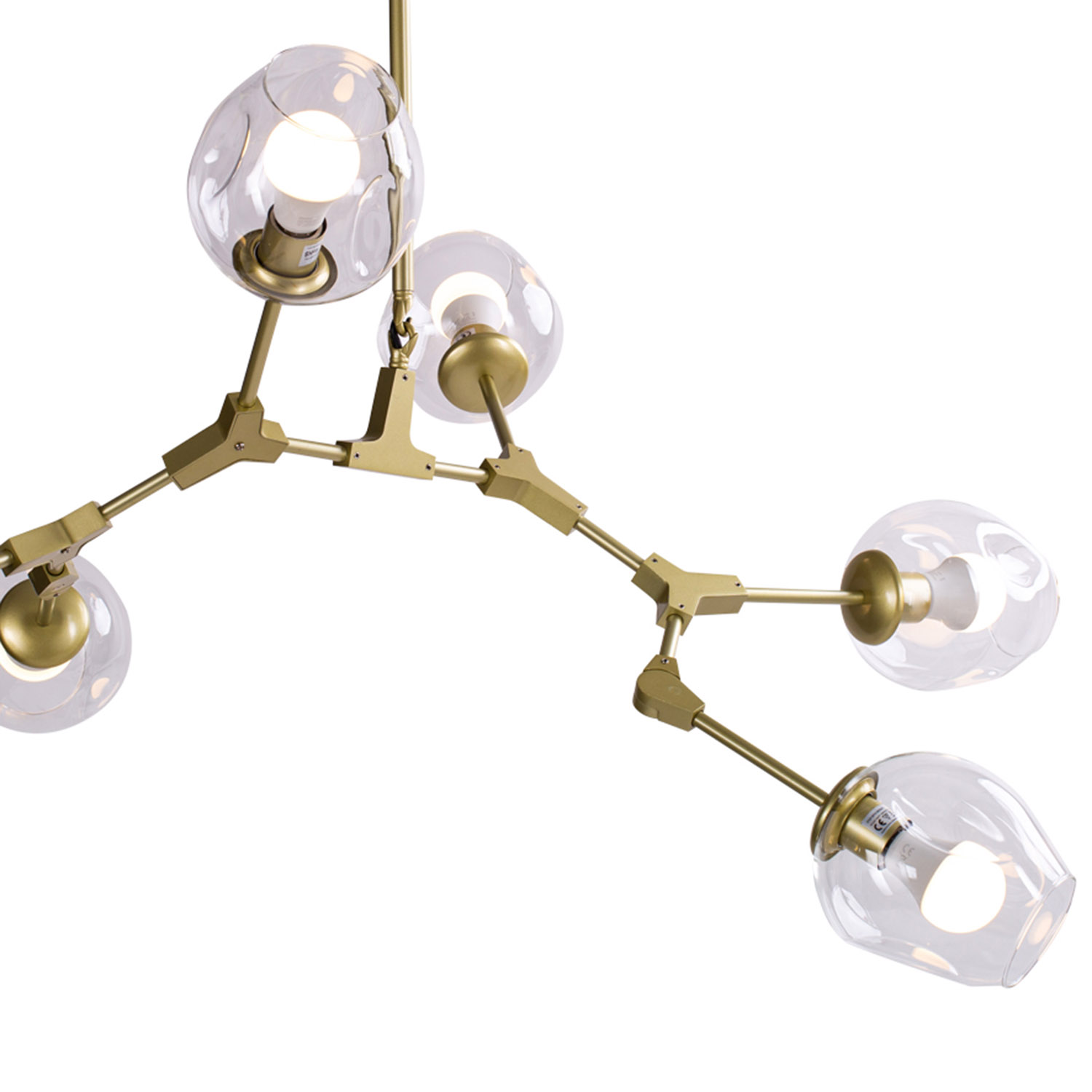 Lampa designerska wisząca MODERN ORCHID-6 złota ST-1232-6 - Step Into Design - obrazek 2