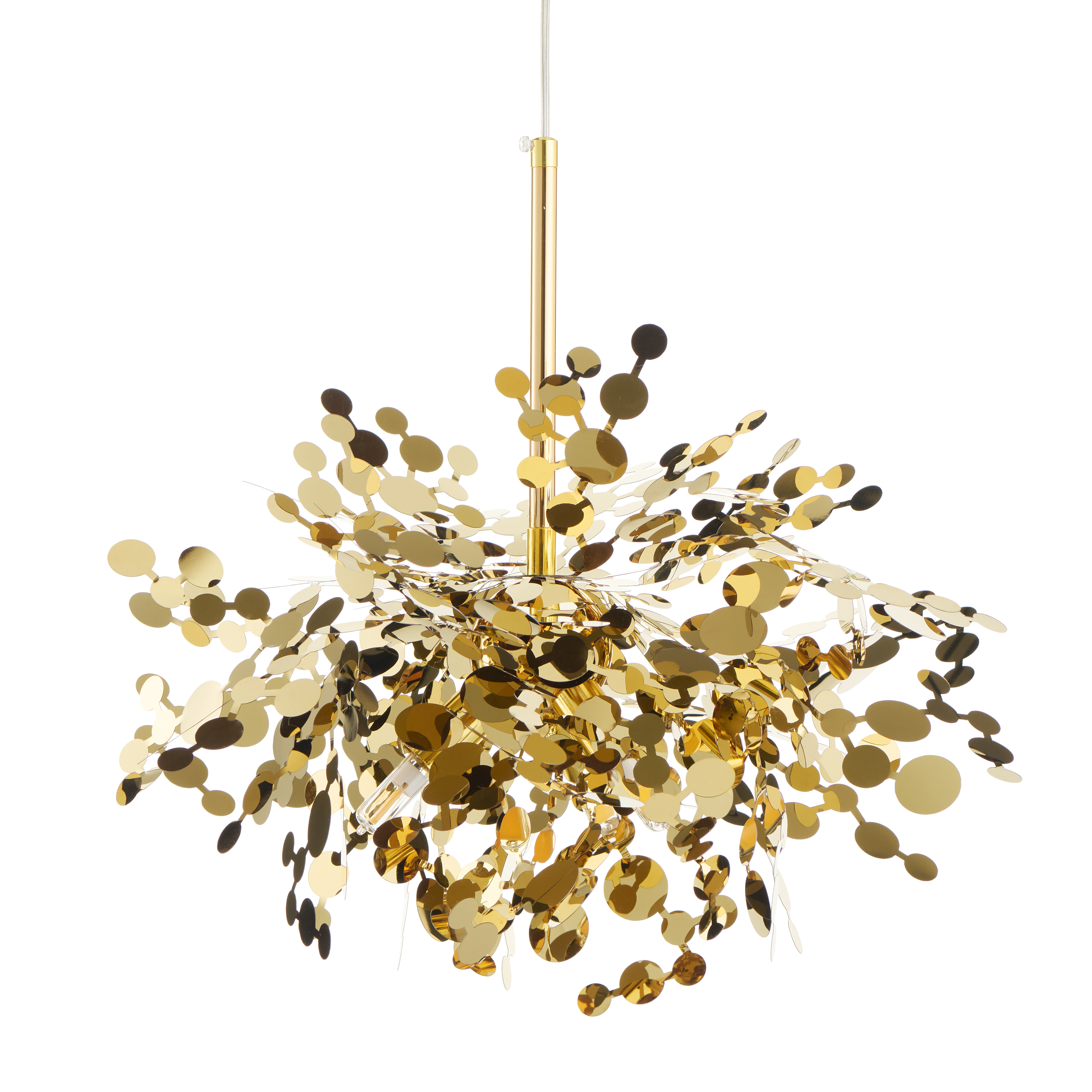 Lampa designerska wisząca MONETTI złota ST-1676 - Step Into Design - obrazek 4