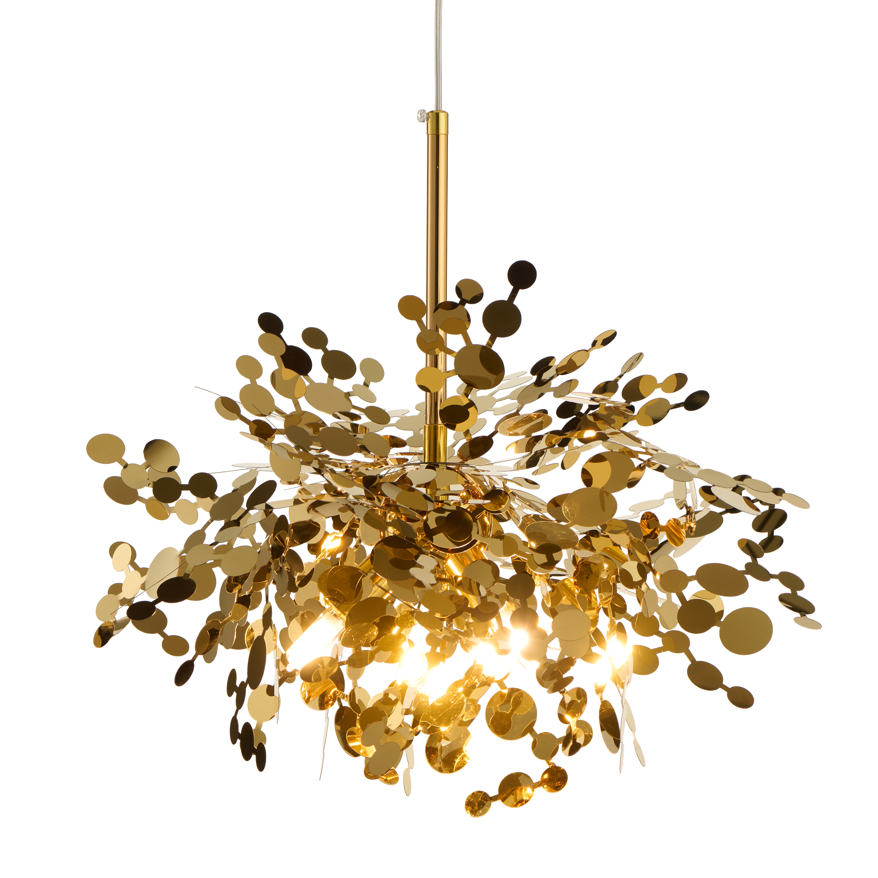 Lampa designerska wisząca MONETTI złota ST-1676 - Step Into Design - obrazek 5
