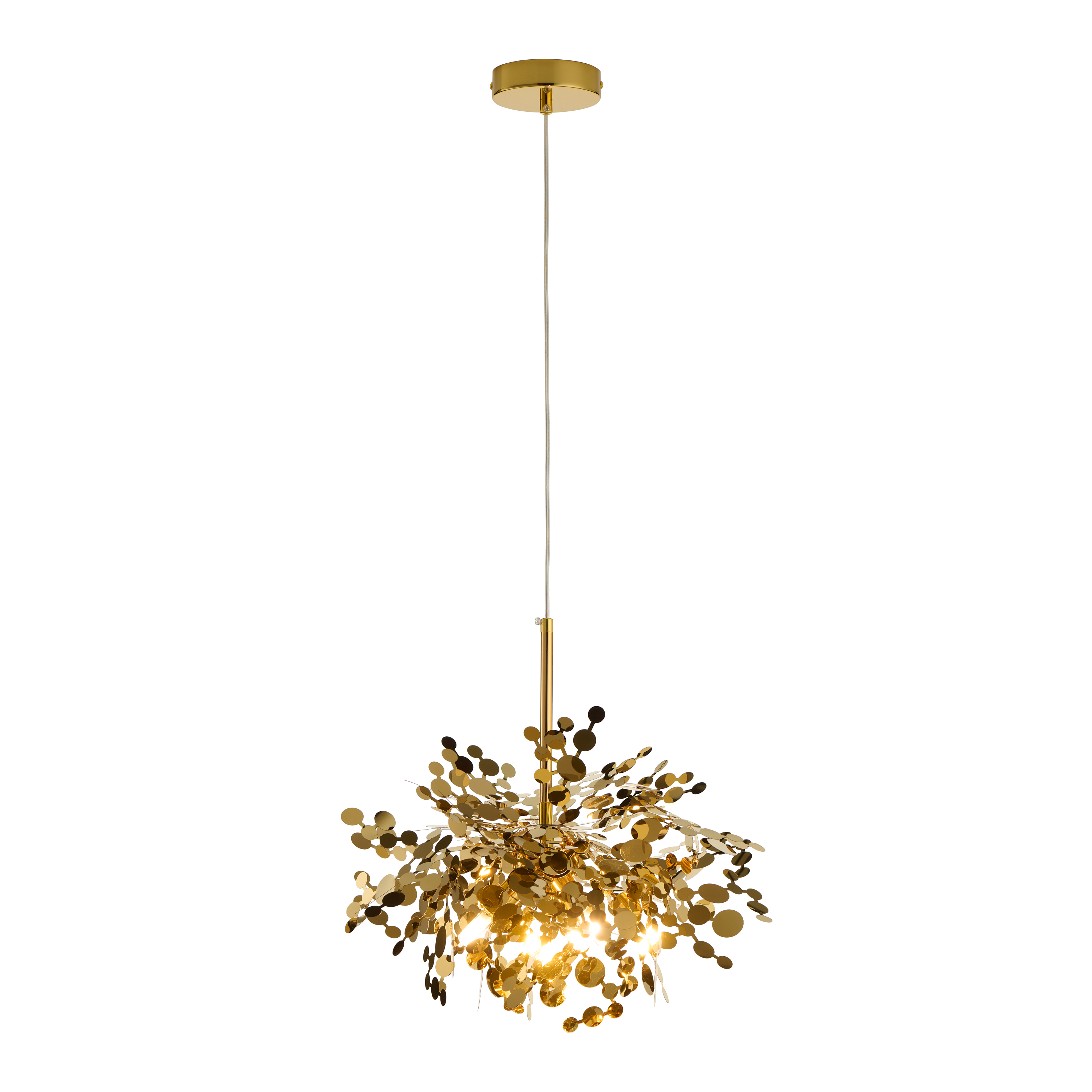 Lampa designerska wisząca MONETTI złota ST-1676 - Step Into Design - obrazek 3