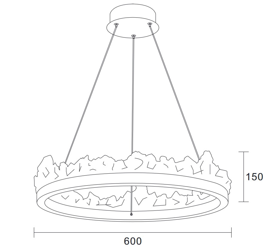 Lampa wisząca MONTANA LED złota 60 cm ST-6490P/1 - Step into Design - obrazek 15