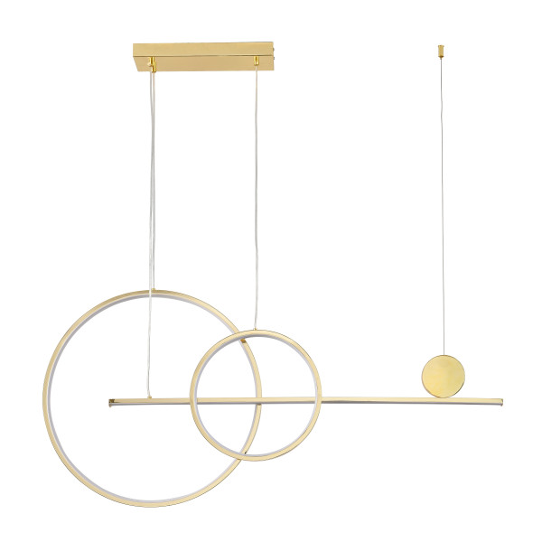 Lampa wisząca NEW AGE LED złoty 120 cm MP0082-L120 gold - Step Into Design