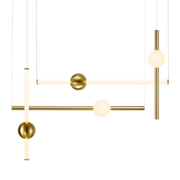 Lampa wisząca nowoczesna O-LINE szczotkowany mosiądz ST-1691L-4 - Step Into Design