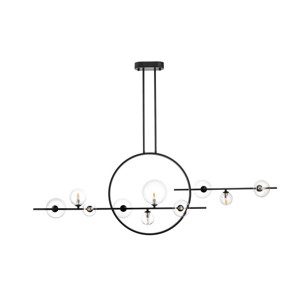 Lampa designerska wisząca ORION czarna MP0083-L145 - Step Into Design