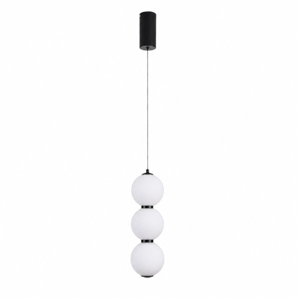 Lampa wisząca PERLA LED czarna 12 cm  ST-CP231222-3L black - Step into Design