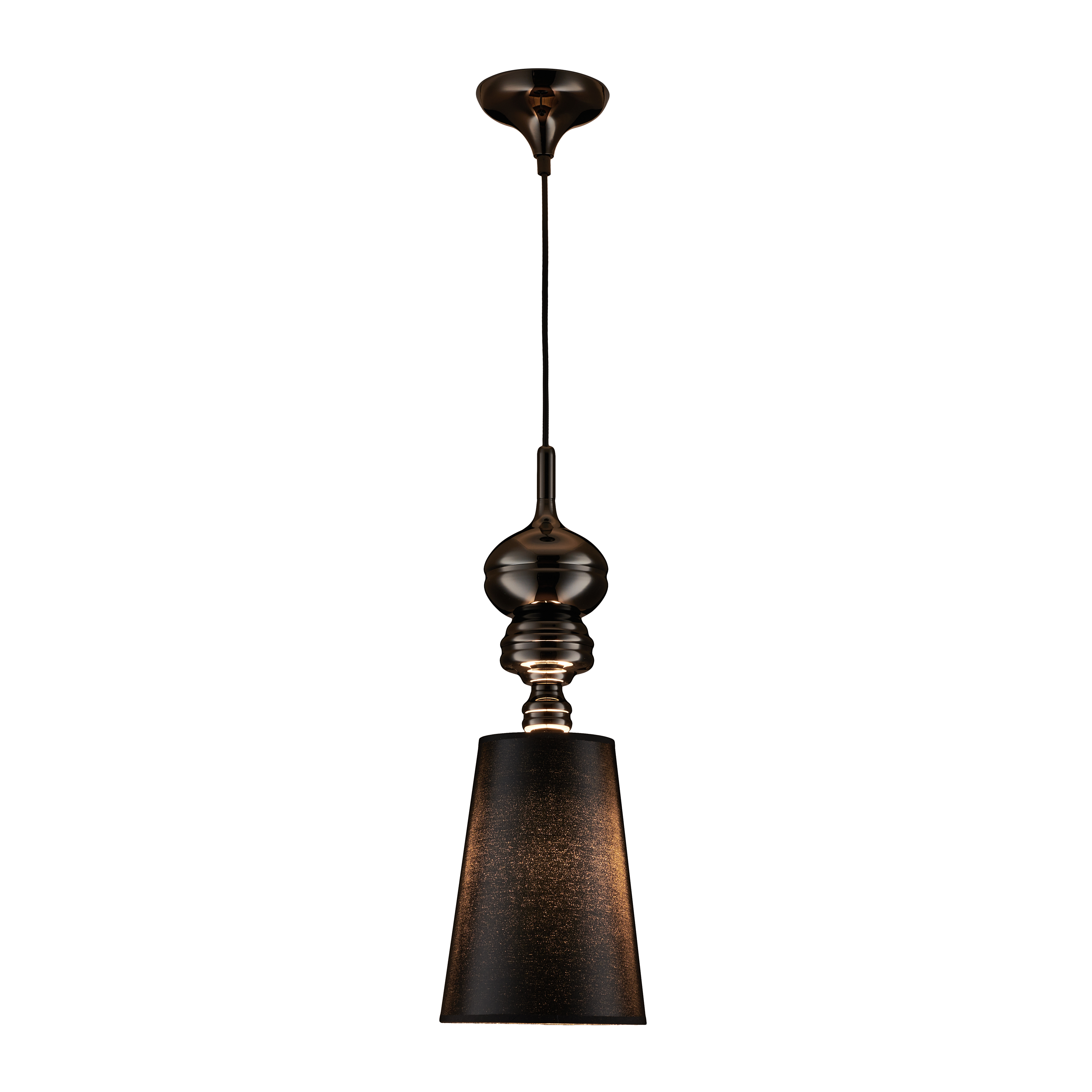 Lampa wisząca QUEEN-1 czarna 18 cm - MP-8846-18 black - Step Into Design - obrazek 2