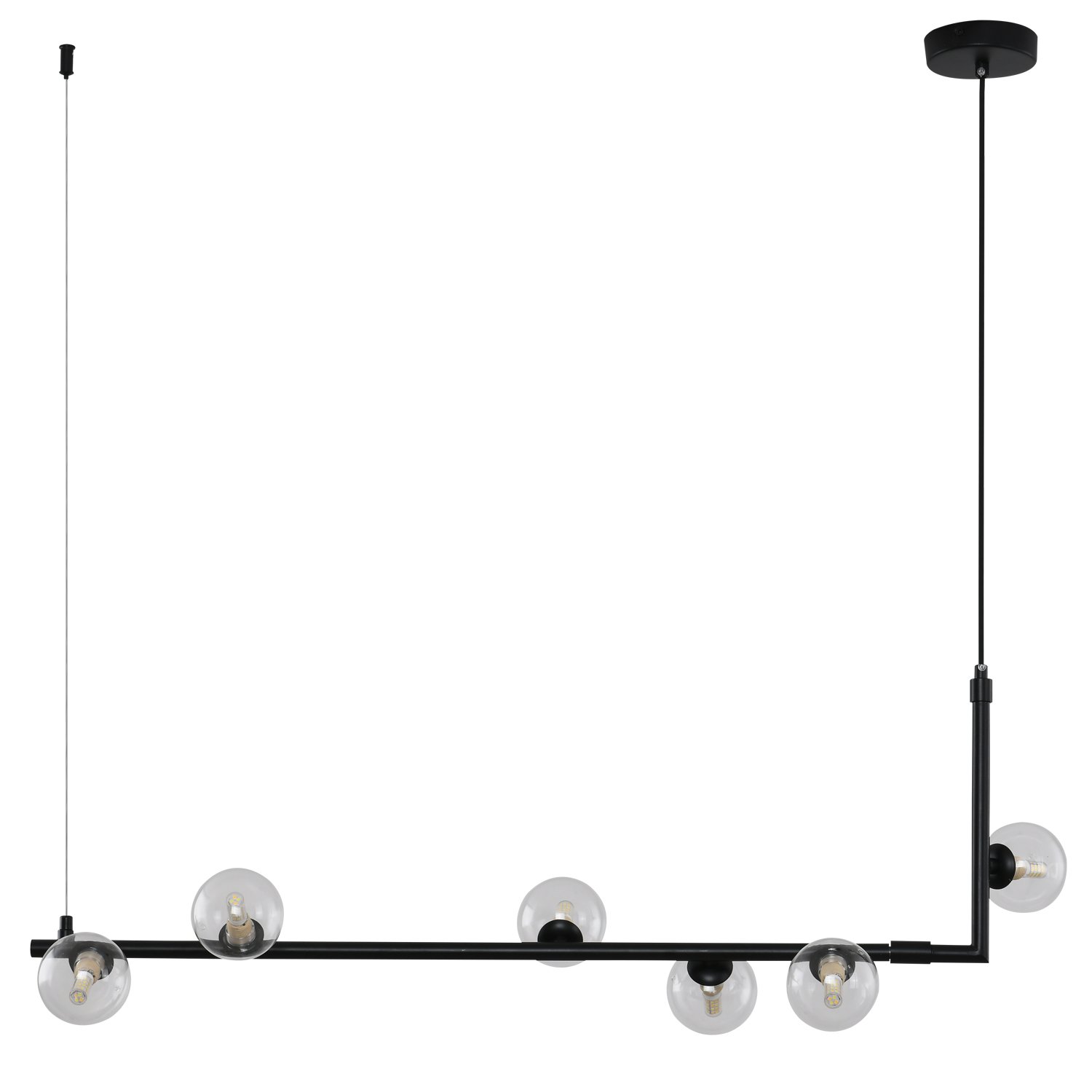 Lampa wisząca nowoczesna SIMPLY czarny MP0096-6 - Step Into Design - obrazek 2