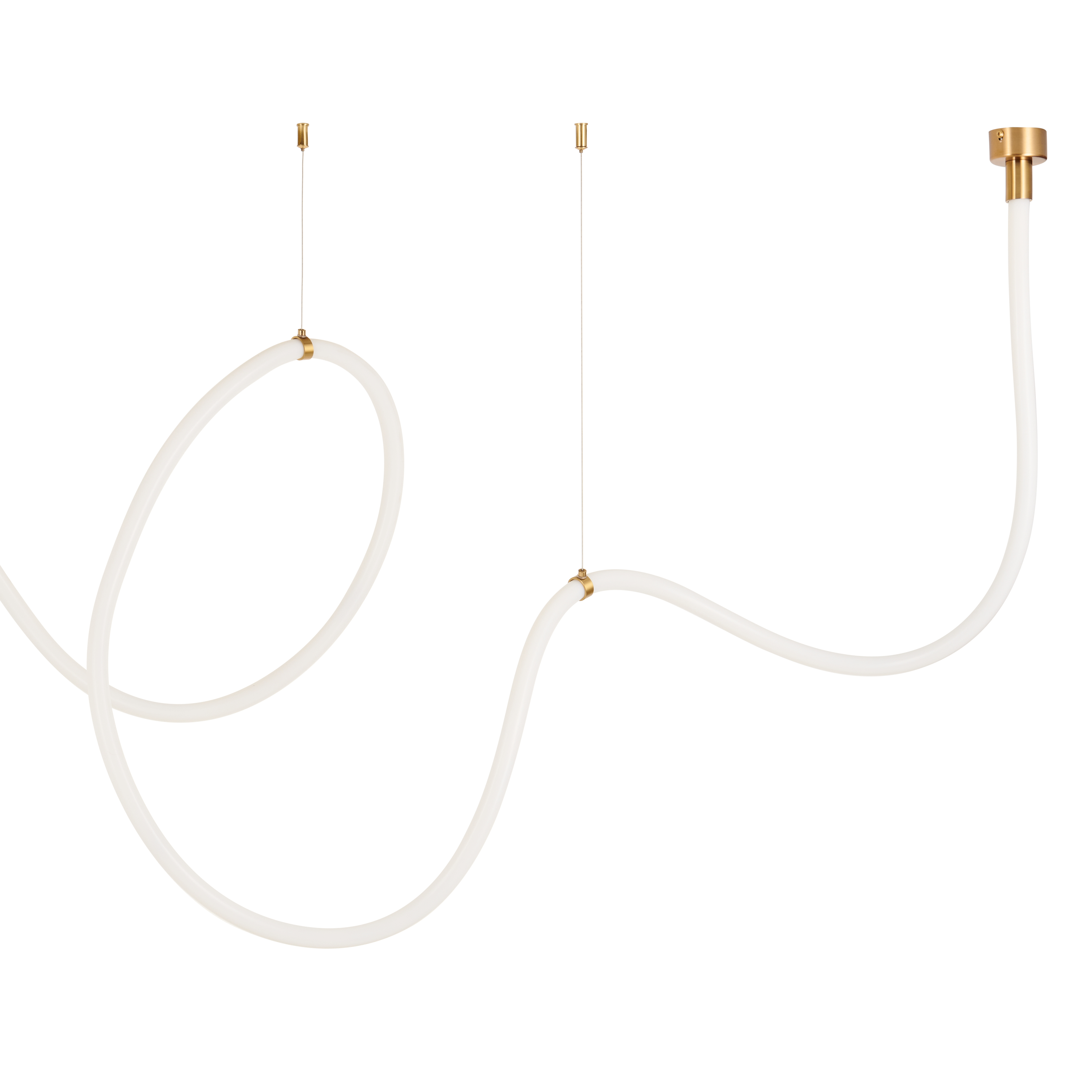 Lampa wisząca SNAKE LED wąż ledowy złota 500 cm MD1021-5 gold - Step into Design - obrazek 4
