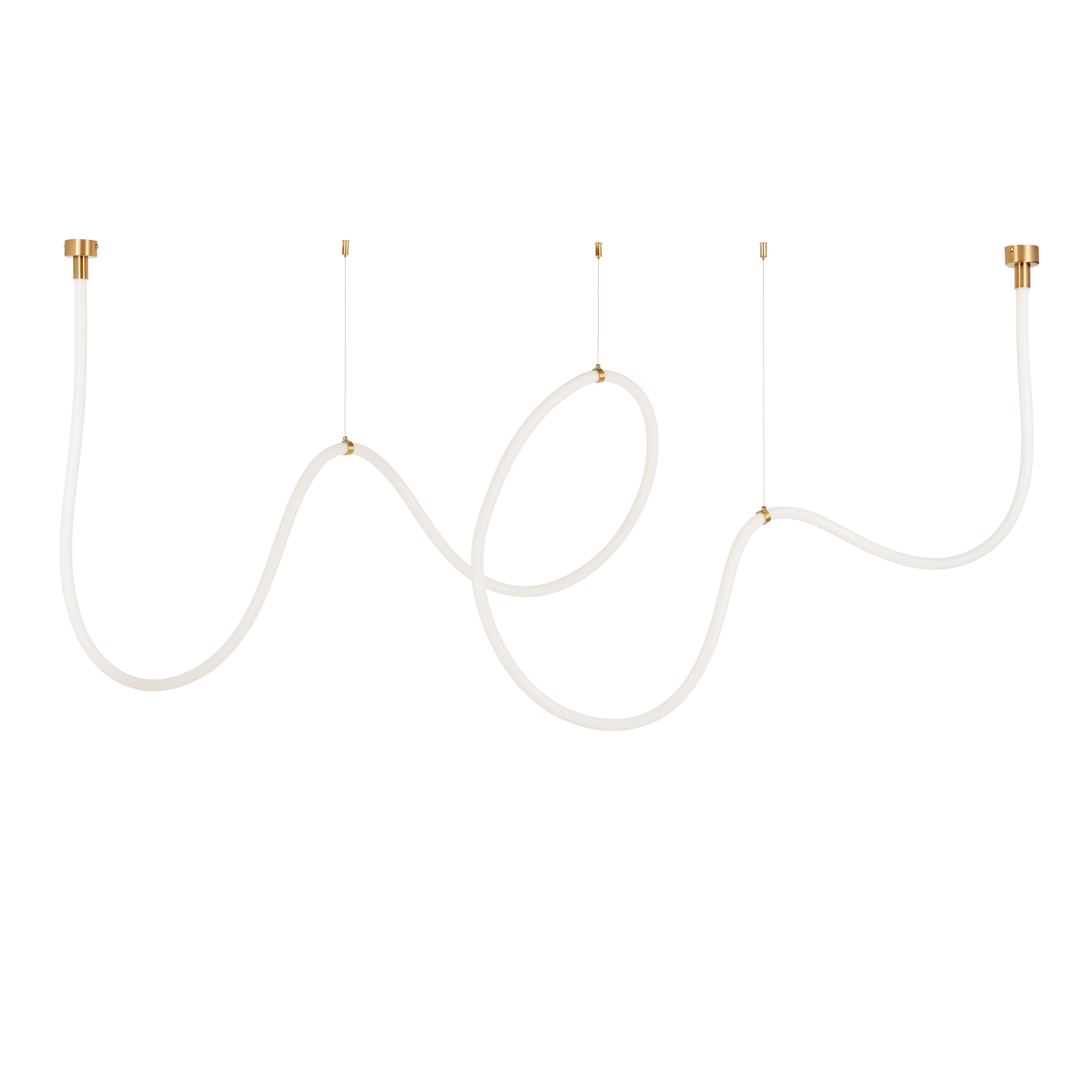 Lampa wisząca SNAKE LED wąż ledowy złota 500 cm MD1021-5 gold - Step into Design - obrazek 2