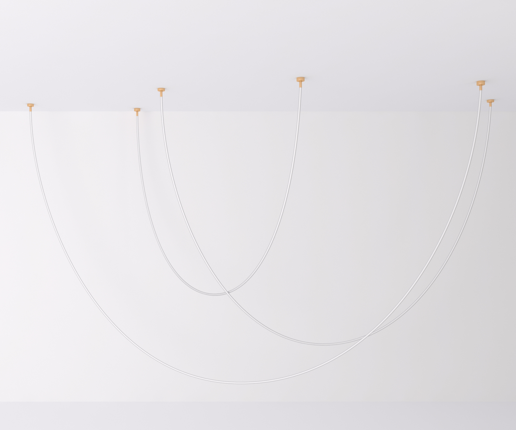 Lampa wisząca SNAKE LED wąż ledowy złota 500 cm MD1021-5 gold - Step into Design - obrazek 13