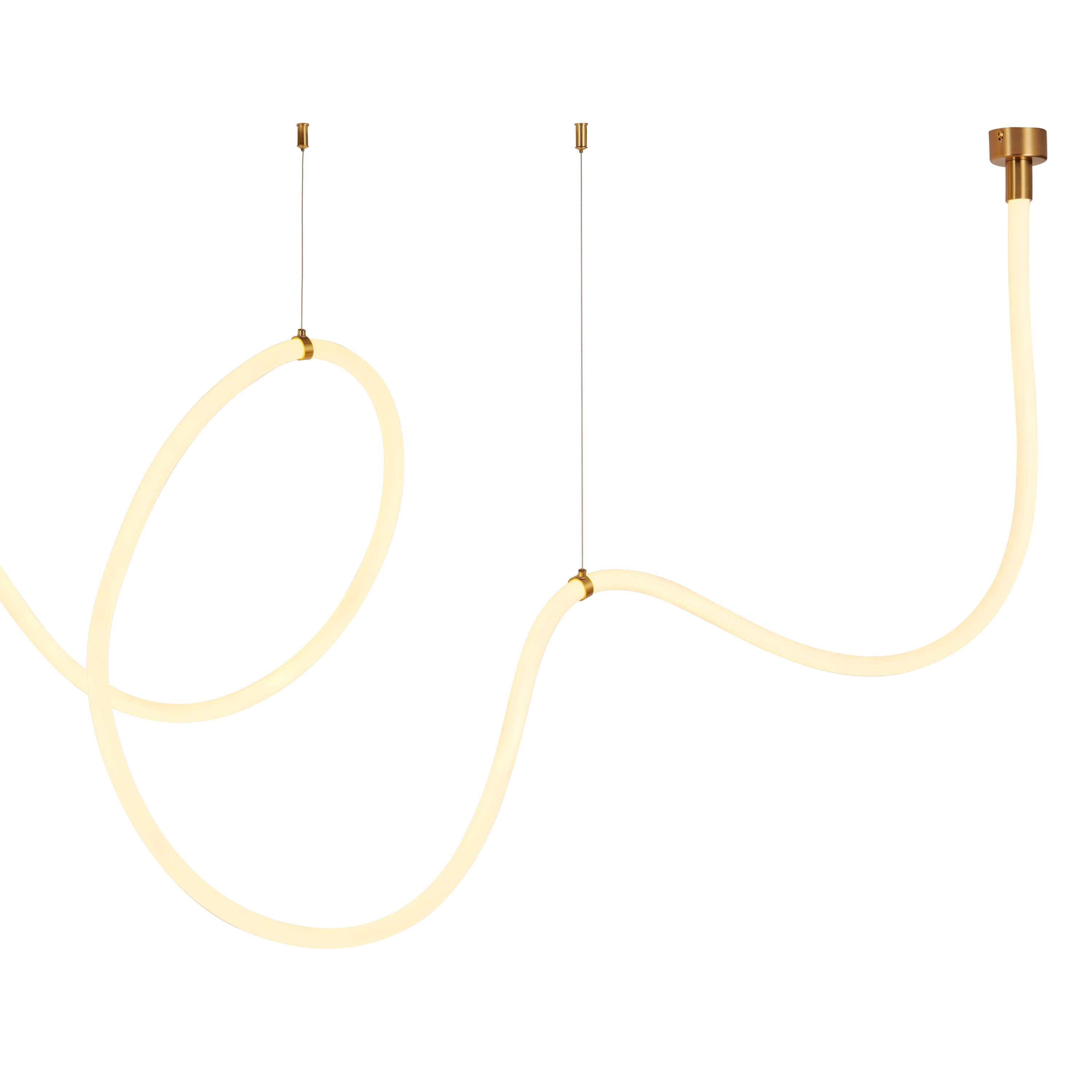 Lampa wisząca SNAKE LED wąż ledowy złota 500 cm MD1021-5 gold - Step into Design - obrazek 10