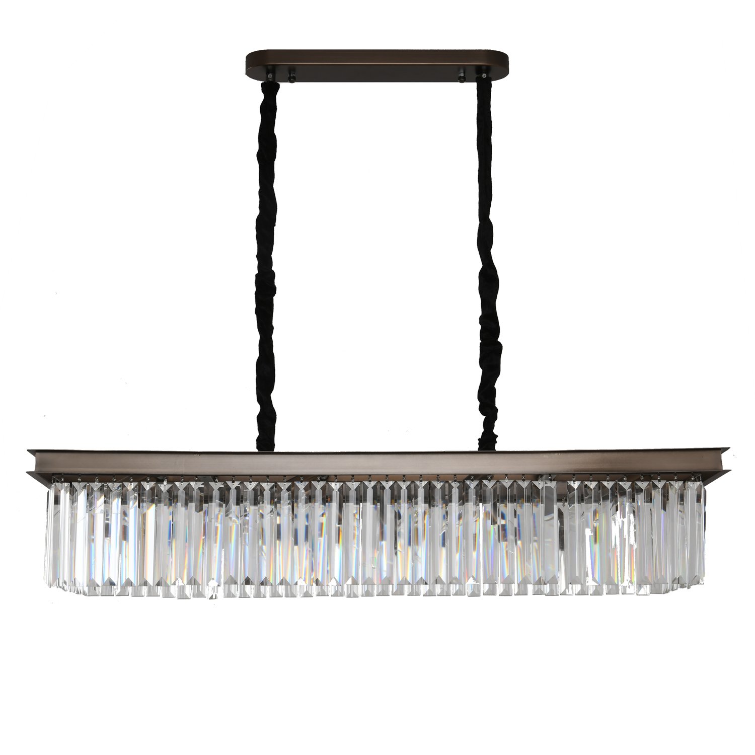 Lampa kryształowa wisząca SPARKLE SINGLE szczotkowany antracyt MP0097A - Step Into Design - obrazek 2