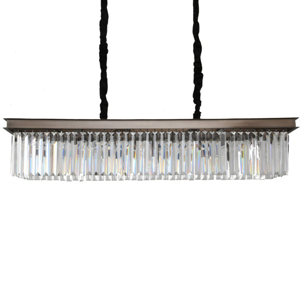 Lampa kryształowa wisząca SPARKLE SINGLE szczotkowany antracyt MP0097A - Step Into Design