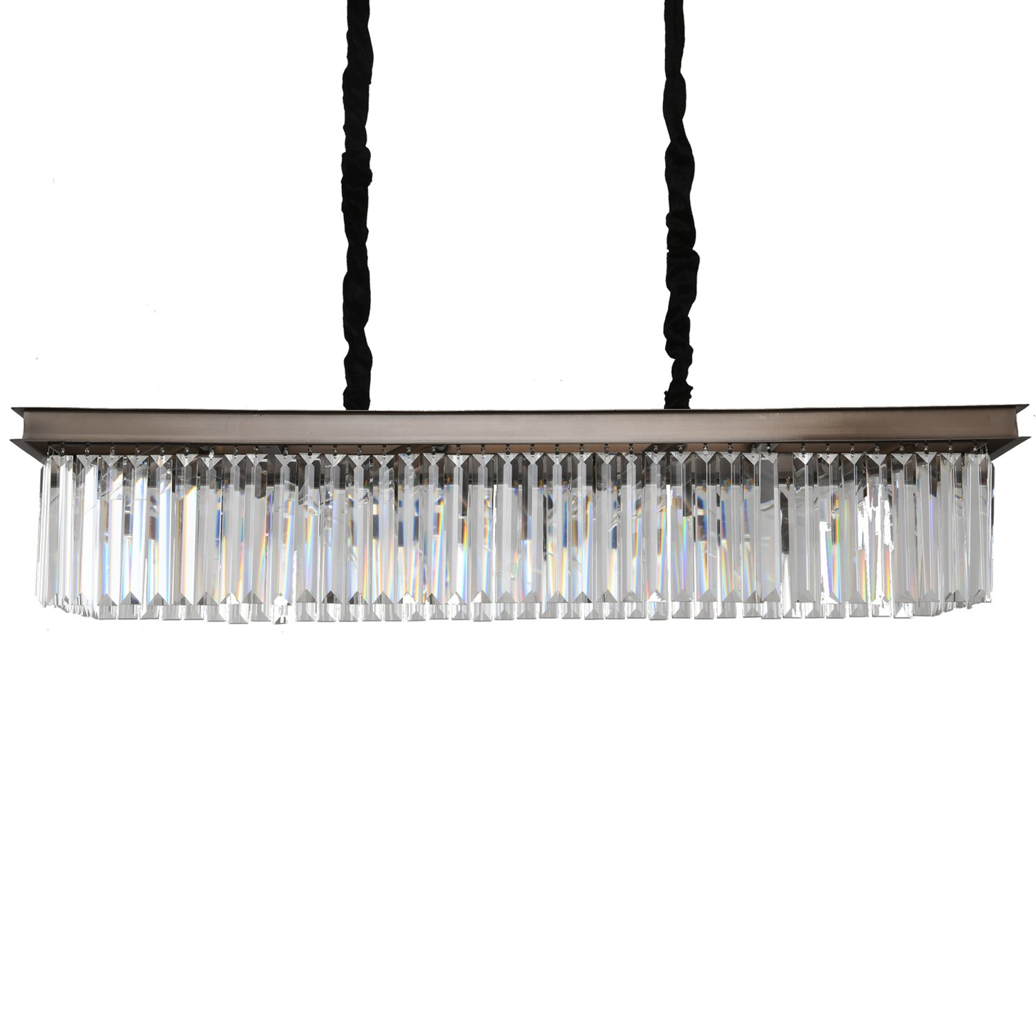 Lampa kryształowa wisząca SPARKLE SINGLE szczotkowany antracyt MP0097A - Step Into Design