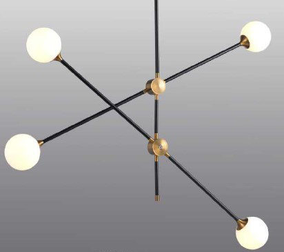 Lampa wisząca SPILLO czarno złota 92 cm ST-9389P-4 - Step Into Design - obrazek 4