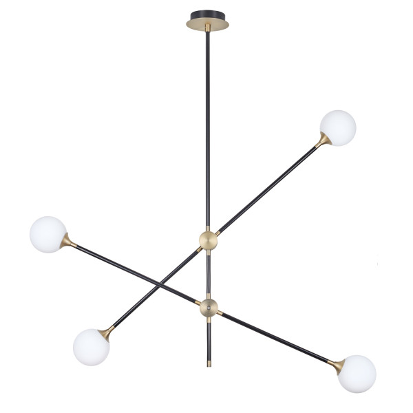Lampa wisząca SPILLO czarno złota 92 cm  ST-9389P-4 - Step Into Design