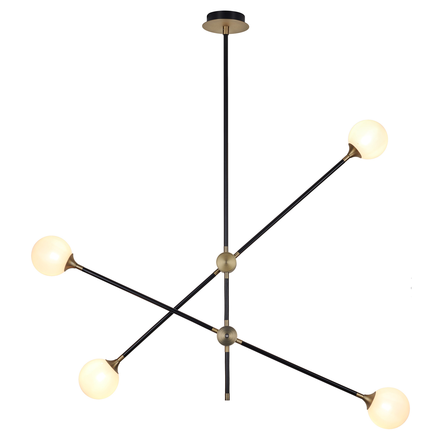 Lampa wisząca SPILLO czarno złota 92 cm ST-9389P-4 - Step Into Design - obrazek 2