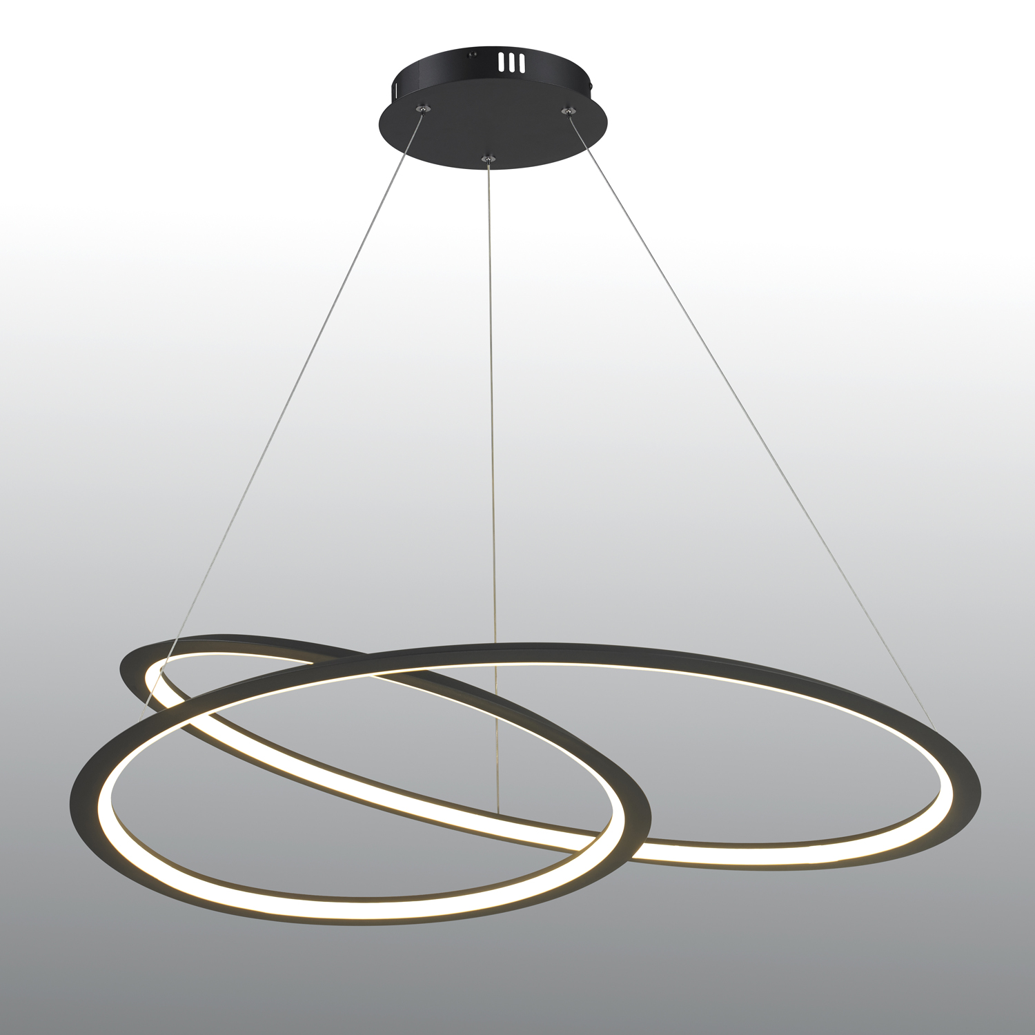 Lampa wisząca SPIRELLO ledowa czarna 80 cm - ST-8826P/B - Step Into Design - obrazek 3