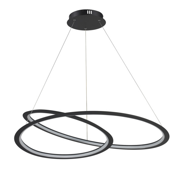 Lampa wisząca SPIRELLO ledowa czarna 80 cm  -  ST-8826P/B - Step Into Design