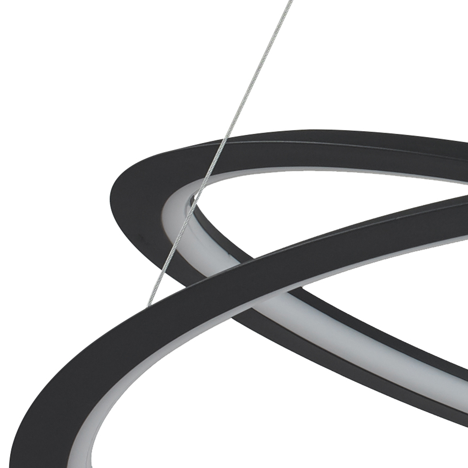 Lampa wisząca SPIRELLO ledowa czarna 80 cm - ST-8826P/B - Step Into Design - obrazek 5