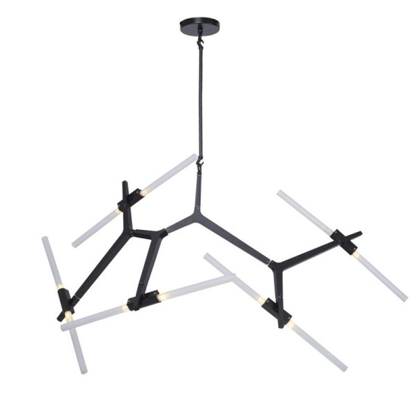 Lampa designerska wisząca STICKS-10 czarna ST-1001-10 - Step Into Design