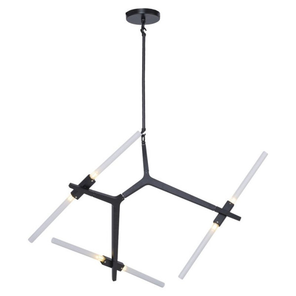 Lampa nad stół designerska wisząca STICKS-6 czarna ST-1001-6 - Step Into Design