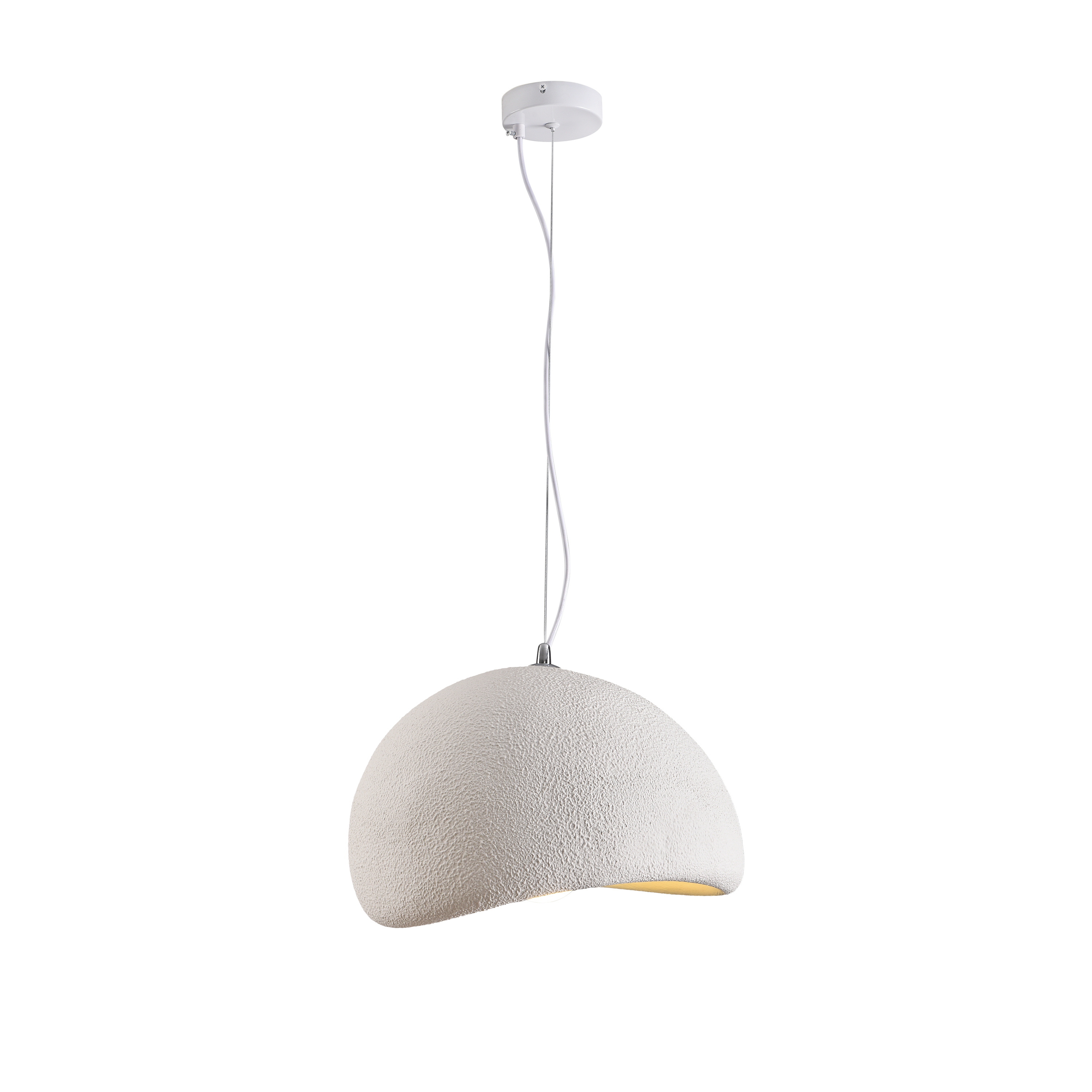 Lampa wisząca STONE LED biała 40 cm DN426-400 - Step Into Design - obrazek 8