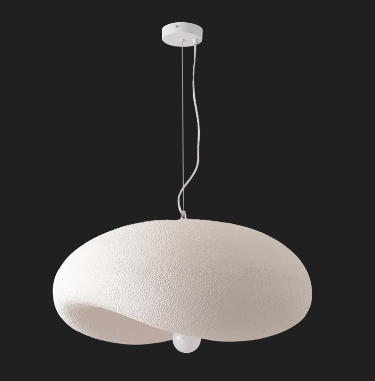 Lampa wisząca STONE FLAT biała 40 cm DN429-400 - Step Into Design - obrazek 3