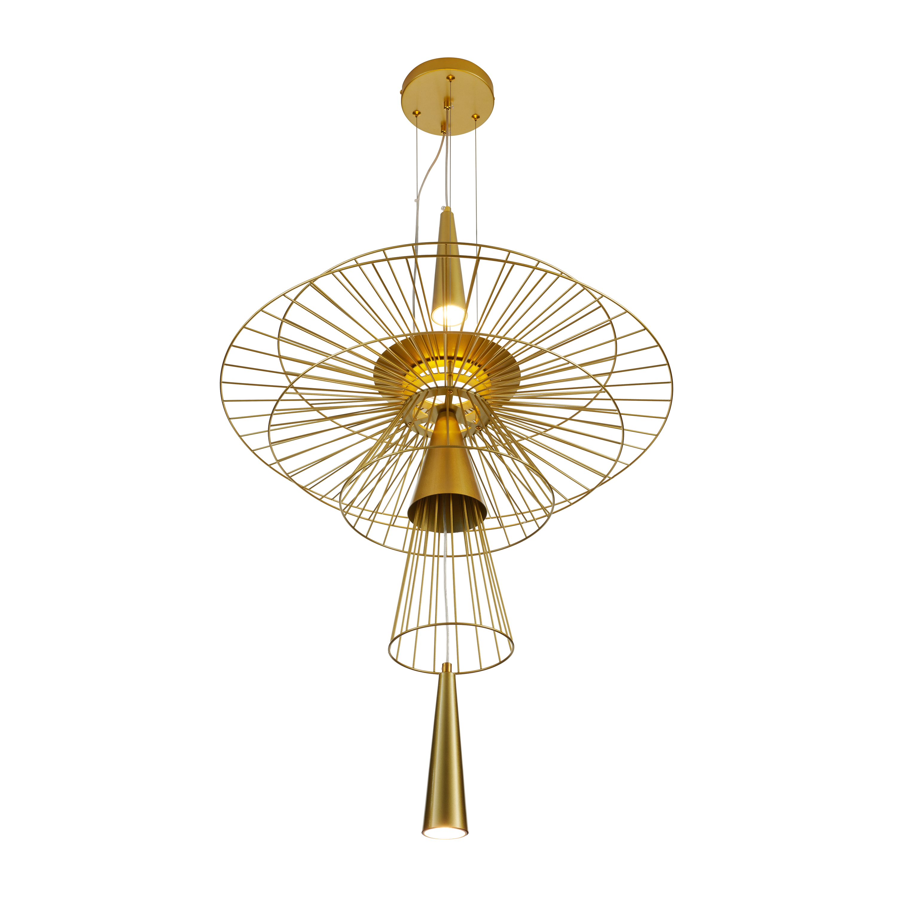 Lampa wisząca SUSSO L złota 60 cm - ST-8713P-L - Step Into Design - obrazek 3
