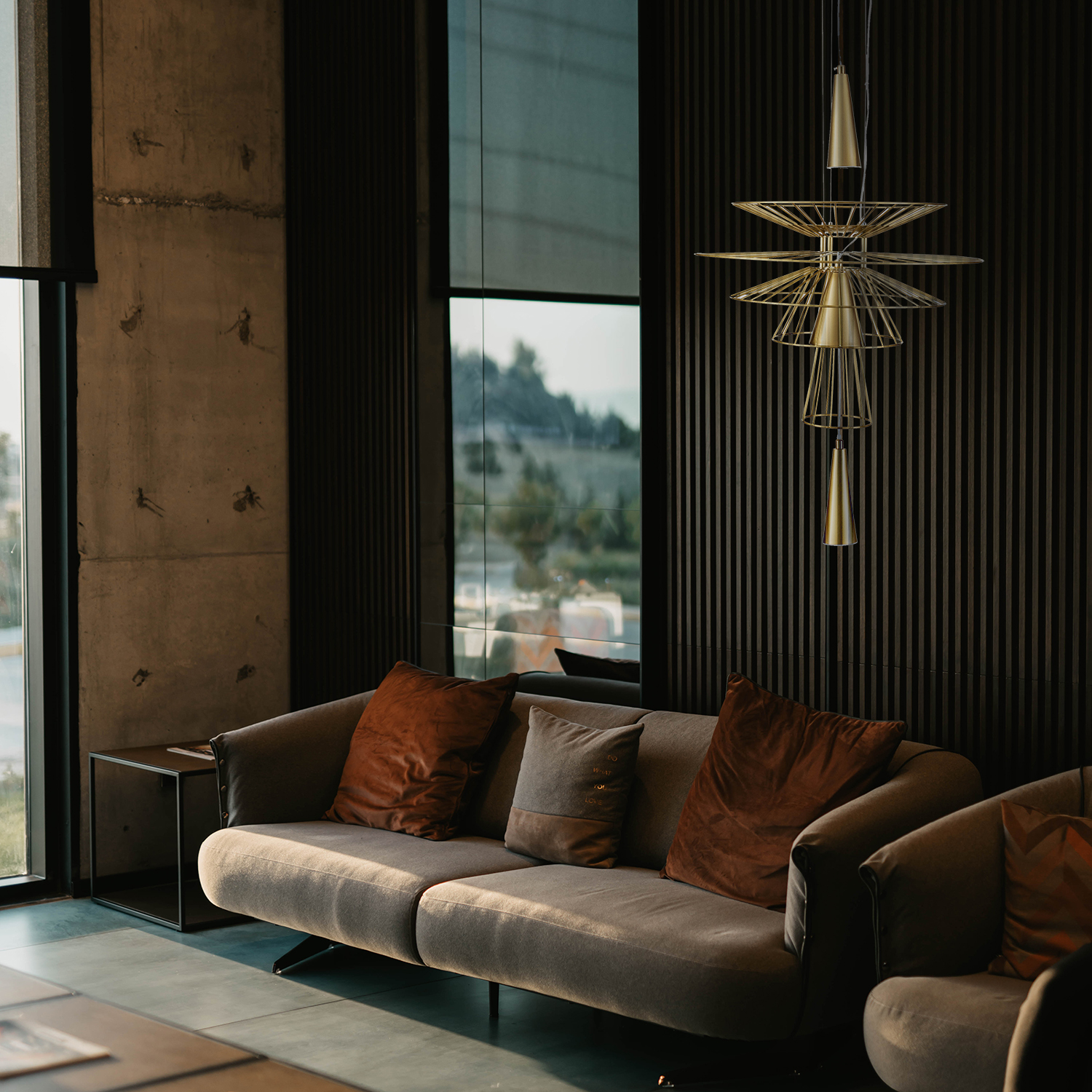 Lampa wisząca SUSSO L złota 60 cm - ST-8713P-L - Step Into Design - obrazek 5